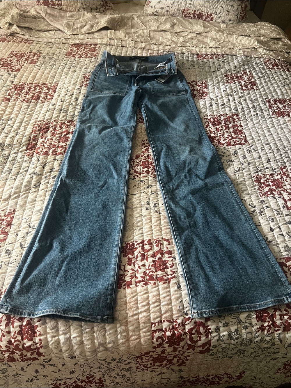 Veronica Beard High Rise Wide Leg Jeans, Size 26